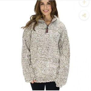 True Grit Original Frosty Tip Pile 1/2 Zip Pullover Size XS